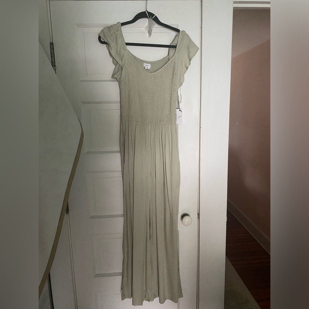 Japna Mint green ruched top jumpsuit